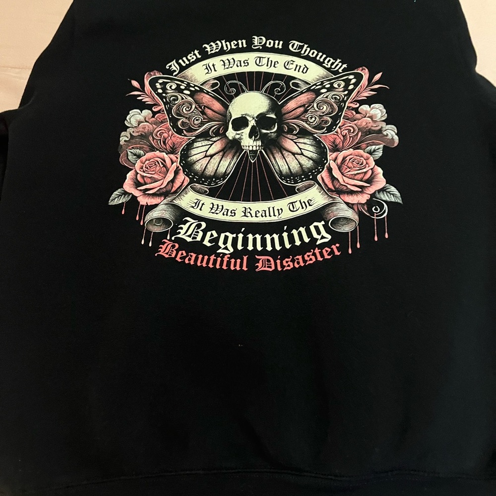 Beautiful Disaster Black Sweatshirt
